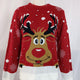 Women's  Reindeer Jacquard Christmas Casual Ugly Sweater | NCS