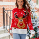 Women's  Reindeer Jacquard Christmas Casual Ugly Sweater | NCS