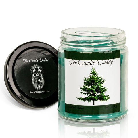 Pine Tree Christmas Holiday Candle - Funny Blue Spruce Pine Tree Scented Candle - Funny Holiday Candle for Christmas, New Years - Long Burn Time, Holiday Fragrance, Hand Poured in USA - 6oz
