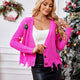 Casual Short V-Neck Knit Christmas Sweater Cardigan | NCS