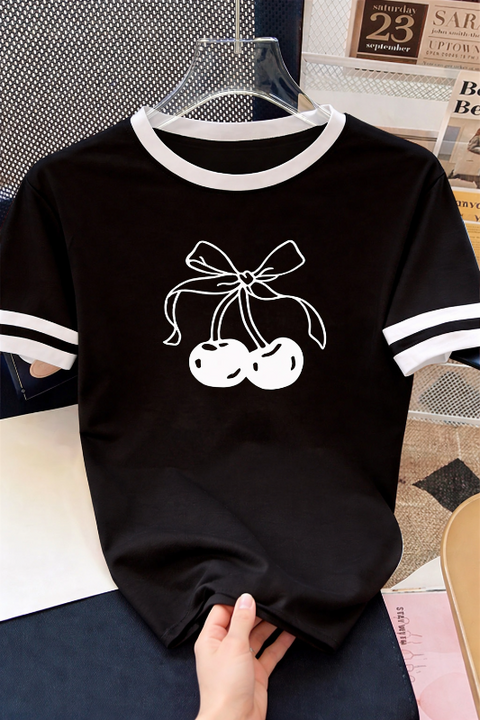 Cute Cherry Bow T-Shirt