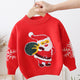 Children's Cartoon Pattern Red Thickened Christmas Sweater | NCS