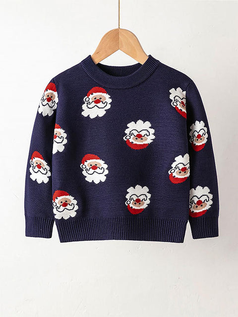 Children's Christmas Santa Claus Pattern Sweater | NCS