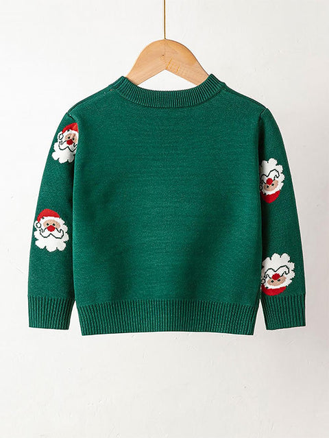 Children's Christmas Santa Claus Pattern Sweater | NCS