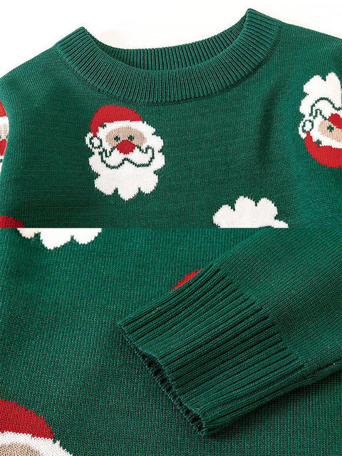 Children's Christmas Santa Claus Pattern Sweater | NCS