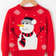 Children's Snowman Christmas Long Sleeve Sweater | NCS