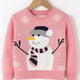 Children's Snowman Christmas Long Sleeve Sweater | NCS