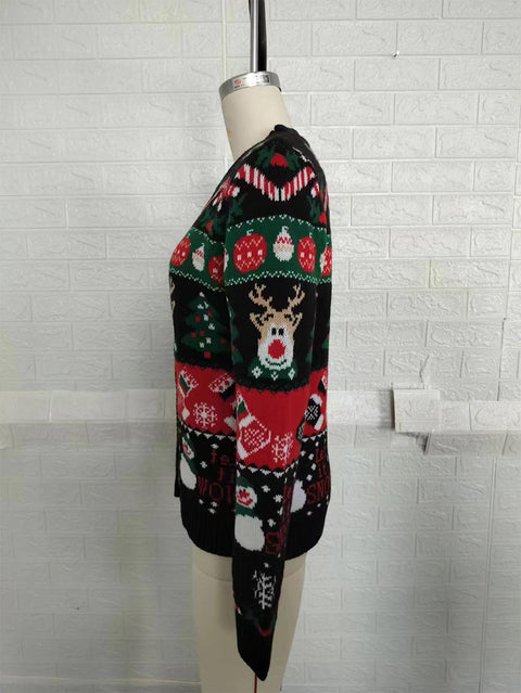 Christmas Long Sleeve Casual Cardigan Sweater | NCS