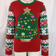 Christmas Tree Embroidered Knit Ugly Christmas Sweater | NCS
