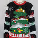 Christmas Tree Embroidery Crew Neck Ugly Christmas Sweater | NCS