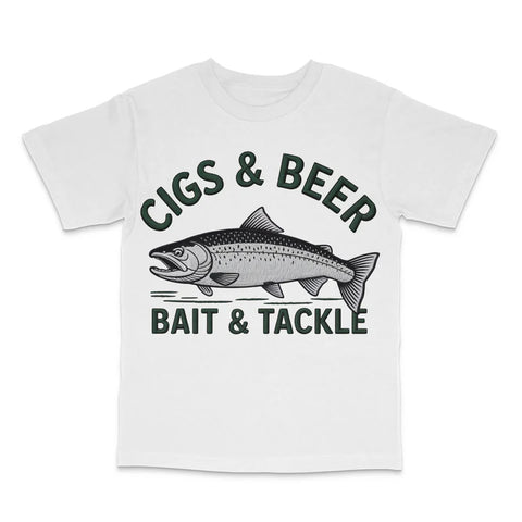 Cigs And Beer Custom Printed T-Shirt