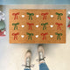 Christmas Ribbon Pattern Doormat