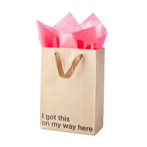 "I Got This On My Way Here" Gift Bag