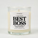 A Candle For My Best Boss Glass Candle