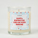 Santa Knows You Lied on Your Resume | Funny Christmas Candle