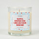 Santa Knows You Lied on Your Resume | Funny Christmas Candle