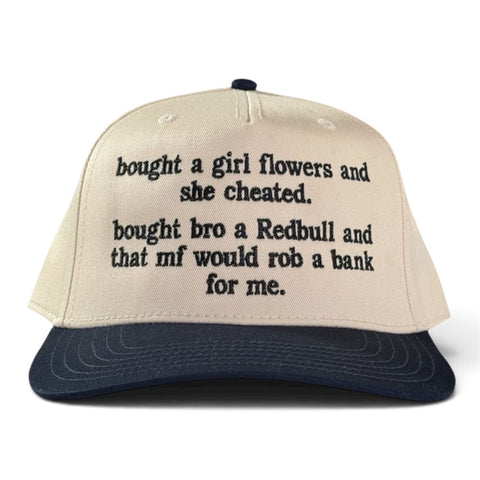 Bought a girl flowers embroidered trucker hat