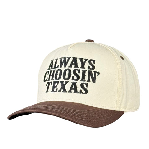 Always Choosin Texas Embroidered Trucker Hat