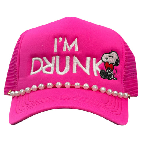 I'm Drunk Hat Custom Embroidered