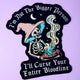 Funny Vinyl Sticker – Not the Bigger Person – Curse Your Bloodline Waterproof Gothic Decal