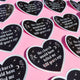 The Church Would Have Killed Me Sticker – Gothic Heart Holographic Vinyl Witchy Feminist Decal