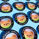 Funny Vinyl Sticker – Emotional Support Co-Worker – Glitter Holographic Waterproof Bear Decal for Work Laptop or Office Gift