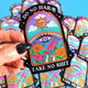 Do No Harm Take No Shit Vinyl Glitter Vinyl Sticker