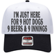 999 Challenge Hat 9 Beers 9 Hot Dogs 9 Innings Baseball Cap Funny Game Day Hat
