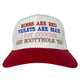 Roses Are Red Violets Are Blue I Eat Coochie And Booty Hole Too White/Red Midcrown Snapback Custom Embroidered Cap Hat