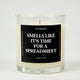 Smells Like It's Time For A Spreadsheet Glass Candle