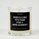 Smells Like It's Time For A Spreadsheet Glass Candle