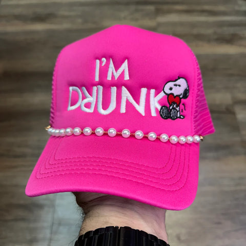 I'm Drunk Hat Custom Embroidered