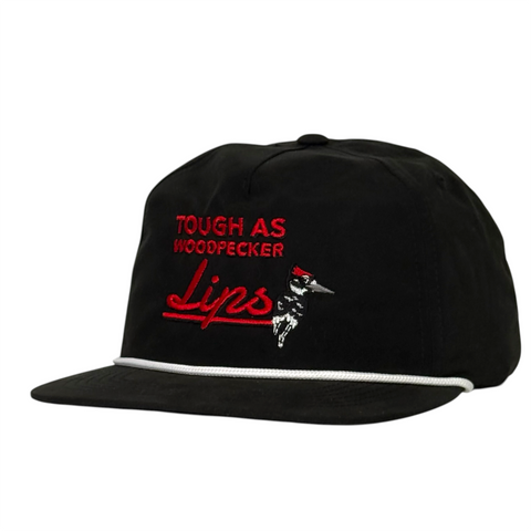 Justin Stagner Tough As Woodpecker Lips Hat Funny Southern Grandpa Rope Cap Collab