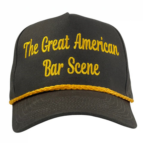 The Great American Bar Scene Green/Yellow Custom Embroidered Snapback