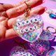 Super Cunt Glitter Moon Keychain
