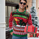 Fire Dragon Jacquard Casual Long-Sleeve Ugly Christmas Sweater | NCS