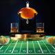 Football Decanter with 2 Whiskey & Wine Glasses