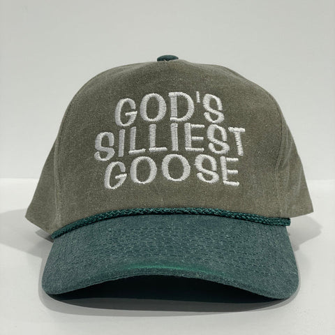 God's Silliest Goose Tall Crown Snapback With Rope Hat