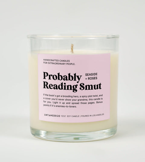 Probably Reading Smut Glass Candle