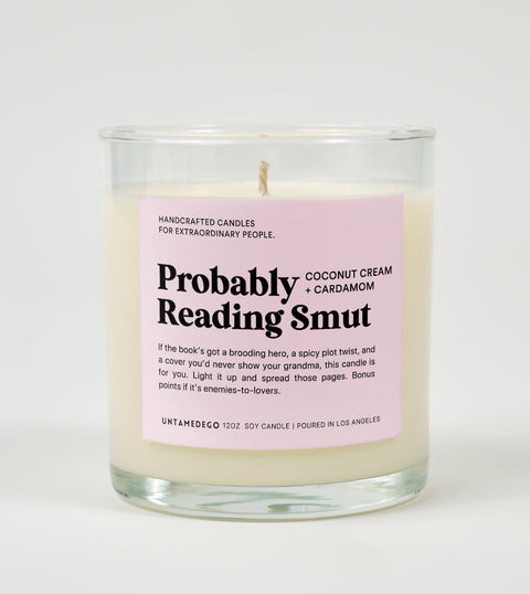 Probably Reading Smut Glass Candle