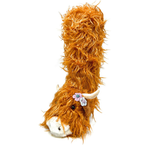 Highland Cattle Slipper Socks