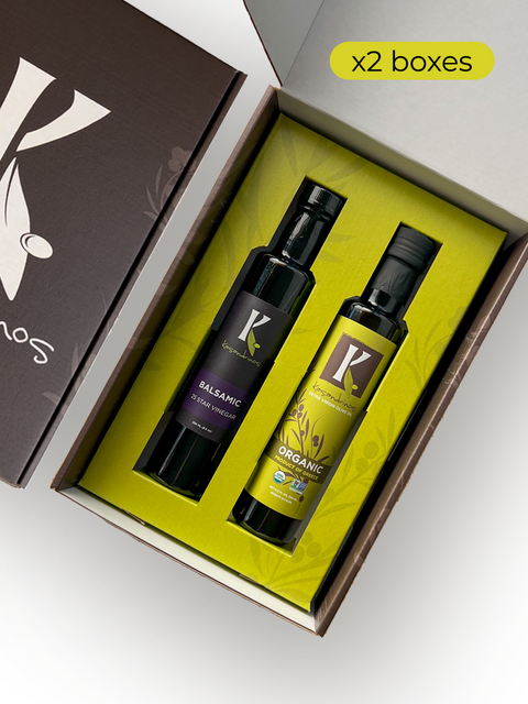 Gift Box - Organic EVOO & Vinegar