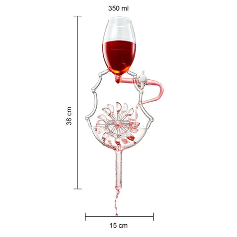 Wine Glass Wheel Decanting & Aerator Set