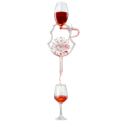 Wine Glass Wheel Decanting & Aerator Set