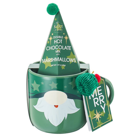 Mug With Hot Cocoa Mix & Marshmallows - Green Elf Mug