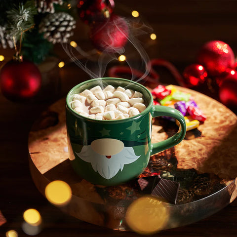 Mug With Hot Cocoa Mix & Marshmallows - Green Elf Mug