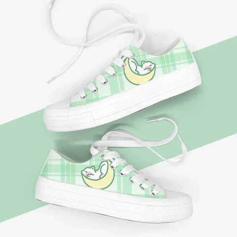 Kawaii Plaid Sneakers