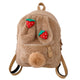Plush Strawberry Bunny Backpack