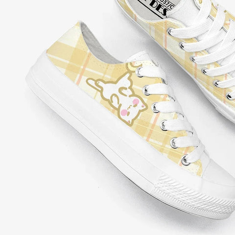 Kawaii Plaid Sneakers