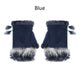 Fingerless Faux Rabbit Fur Gloves